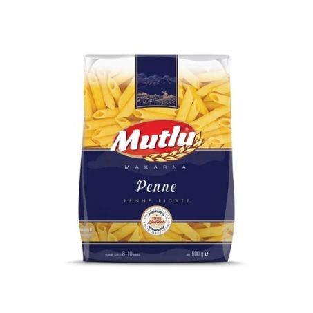 Massa Turca Mutlu Sêmola Penne Rigate Embalagem 500G