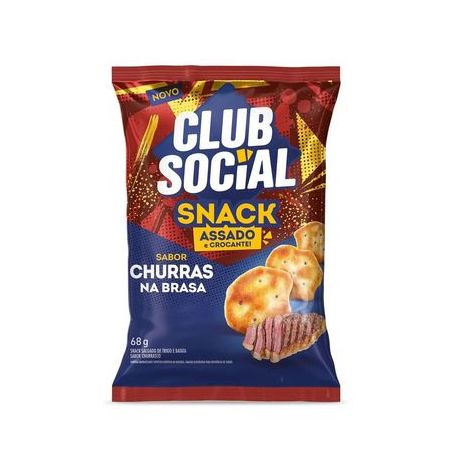 Snack churras na brasa club social 68g