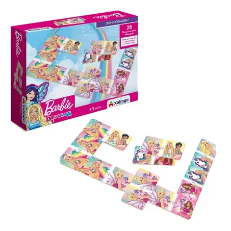 Brinq xalingo domino barbie 28pcs r2253.2