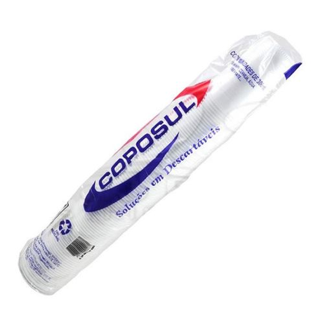 COPO PLÁSTICO DESCARTÁVEL BRANCO COPOSUL