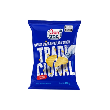 Batata Bontraz Ondulada Tradicional Pacote 100g