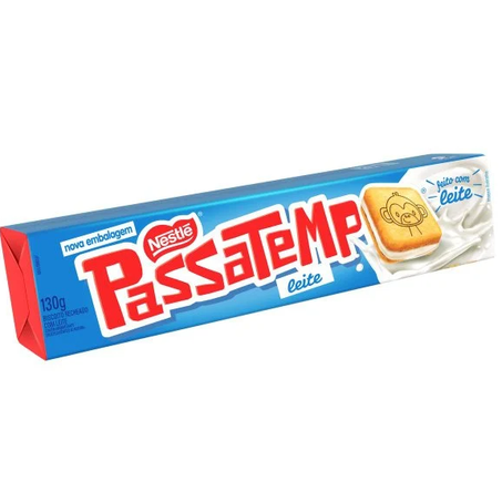 Biscoito passatempo 130g recheio leite