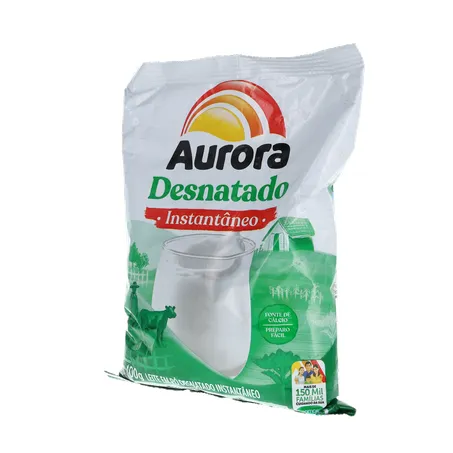 LEITE EM PÓ AURORA DESNATADO INSTANTÂNEO PACOTE 400G 360-3