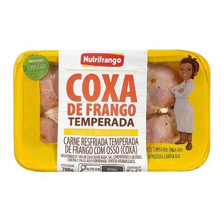 Coxa de Frango Nutrifrango temperado sem ponta resfriado kg
