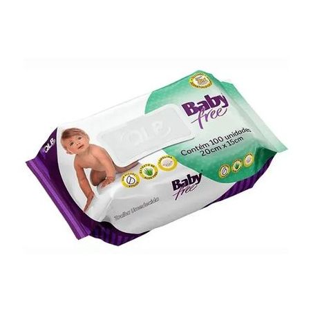 Toalha umed.baby free c 100un