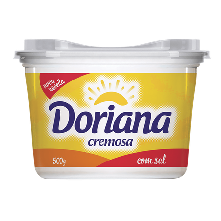 MARGARINA DORIANA CREMOSA COM SAL 500G