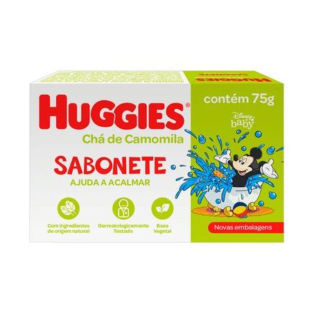 Sabonete em Barra Huggies Camomila  Caixa 75gr