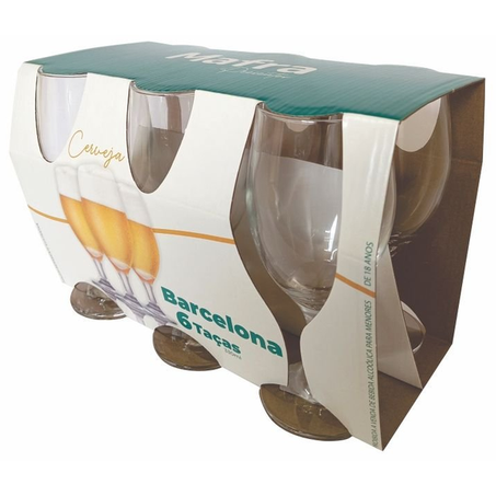 CONJUNTO TAÇAS CERVEJA BARCELONA 6X330ML MAFRA 360-1