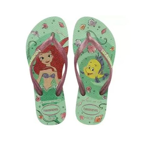 HAVAIANAS KIDS SLIM PRINCESS VERDE CLARO  25/26