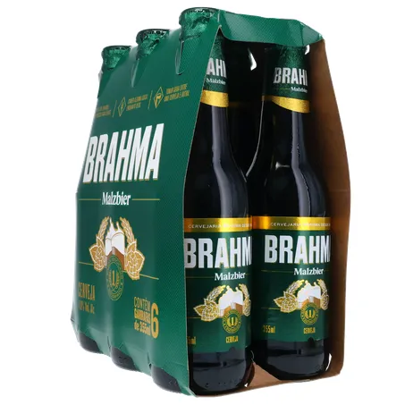 Cerveja Brahma Malzbier Long Neck 355ml C/6 360-6