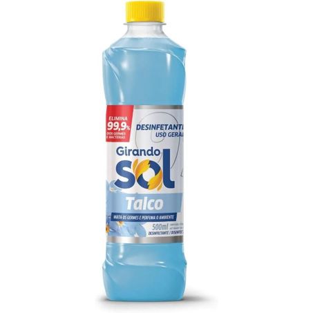 Desinfetante de Uso Geral Girando Sol  Talco Frasco 500ml