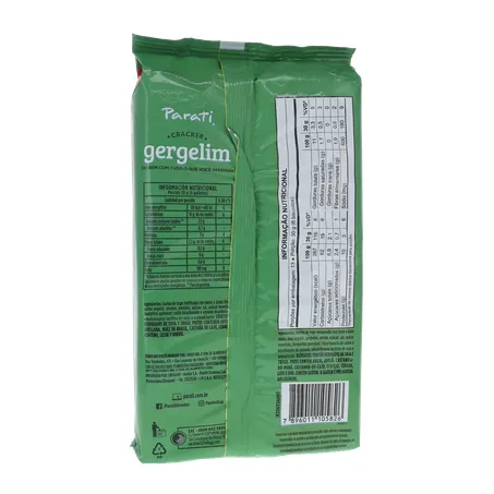 Biscoito Salgado Parati Cracker Gergelim Pacote 400gr 360-17
