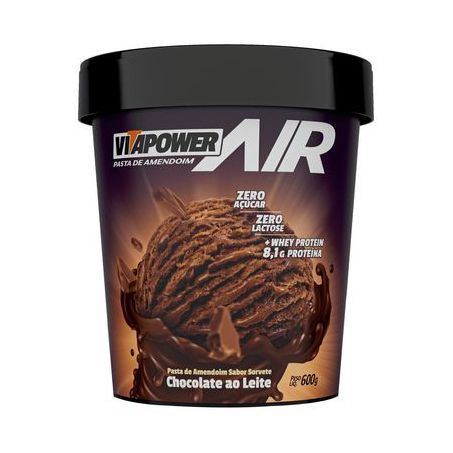 Pasta de Amendoim Vitapower Air Chocolate 600g