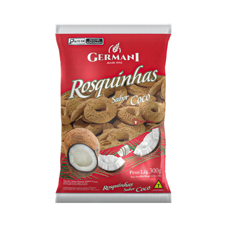 BISCOITO GERMANI ROSCA DE COCO 300G