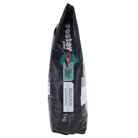 ALIMENTO PARA CÃO FOSTER ONE RAÇAS PEQUENAS CARNE E ARROZ PACOTE 1KG 360-26