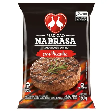 Hambúrguer picanha brasa perdigão 150g