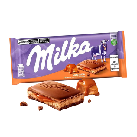 CHOC BAR MILKA 100G CARAMEL