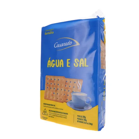 Biscoito água e sal casaredo pacote 700g 360-3
