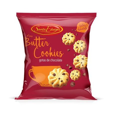 SANTA EDWIGES MINI BUTTER COOKIES 90 G CHOCOLATE  