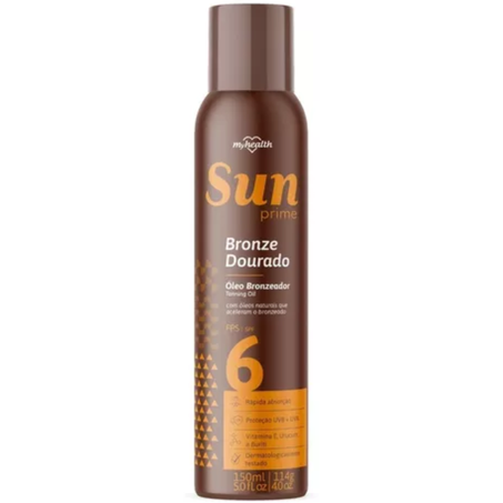 Oleo bronzeador aerosol sun prime fps6 150ml