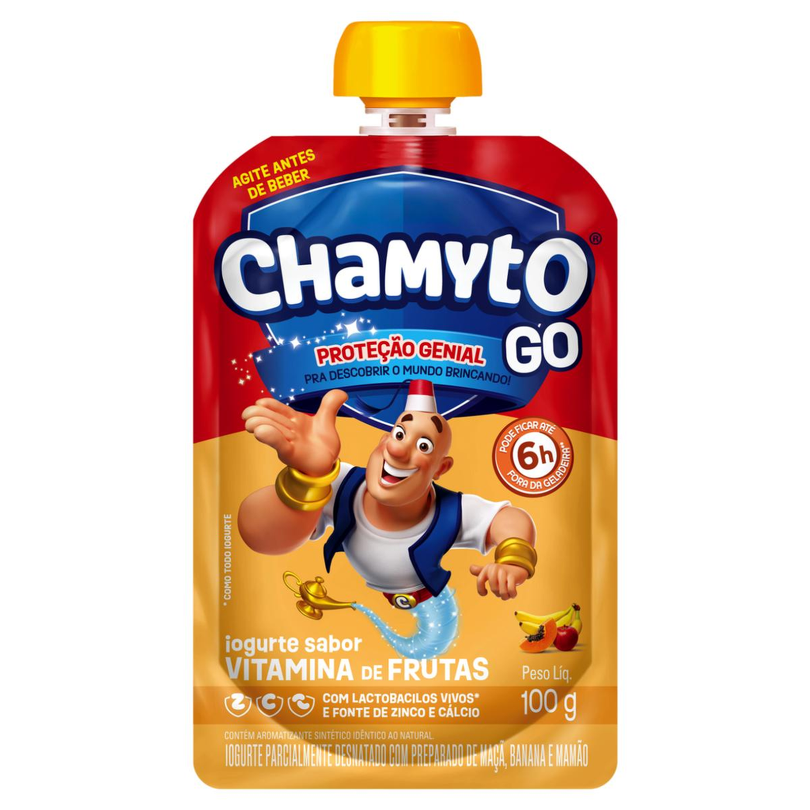 Iogurte Chamyto Go 100g - Vitamina de Frutas
