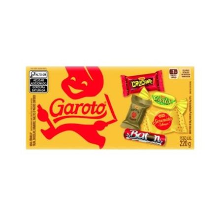 BOMBOM GAROTO SORTIDO CAIXA 220G