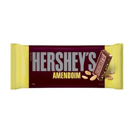 Barra de chocolate hersheys amendoim 75g