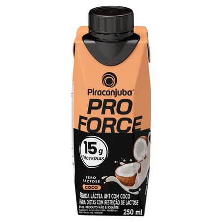 	 BEBIDA LACTEA PIRACANJUBA WHEY 15G ZERO LACTOSE 250ML COCO