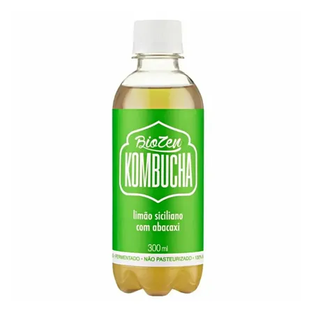 KOMBUCHA LIMAO COM ABACAXI 300ML BIOZEN