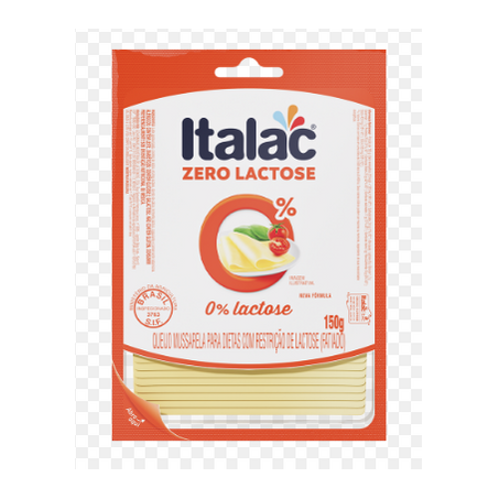 Queijo muss italac 150g zero lact fatia
