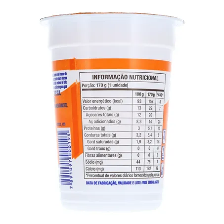 Bebida Láctea Batavo Laranja, Cenoura E Mel Copo 170G 360-22