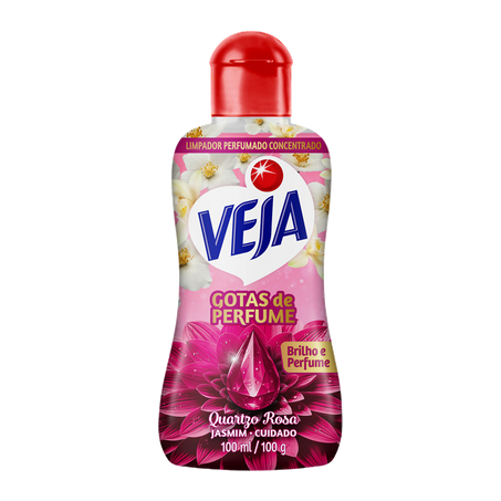 LIMPADOR PERFUMADO VEJA QUARTZO ROSA JASMIM 100ML