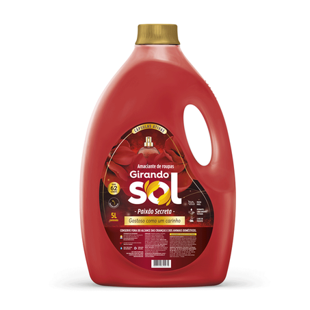 Amaciante girando sol vermelho 5lt*