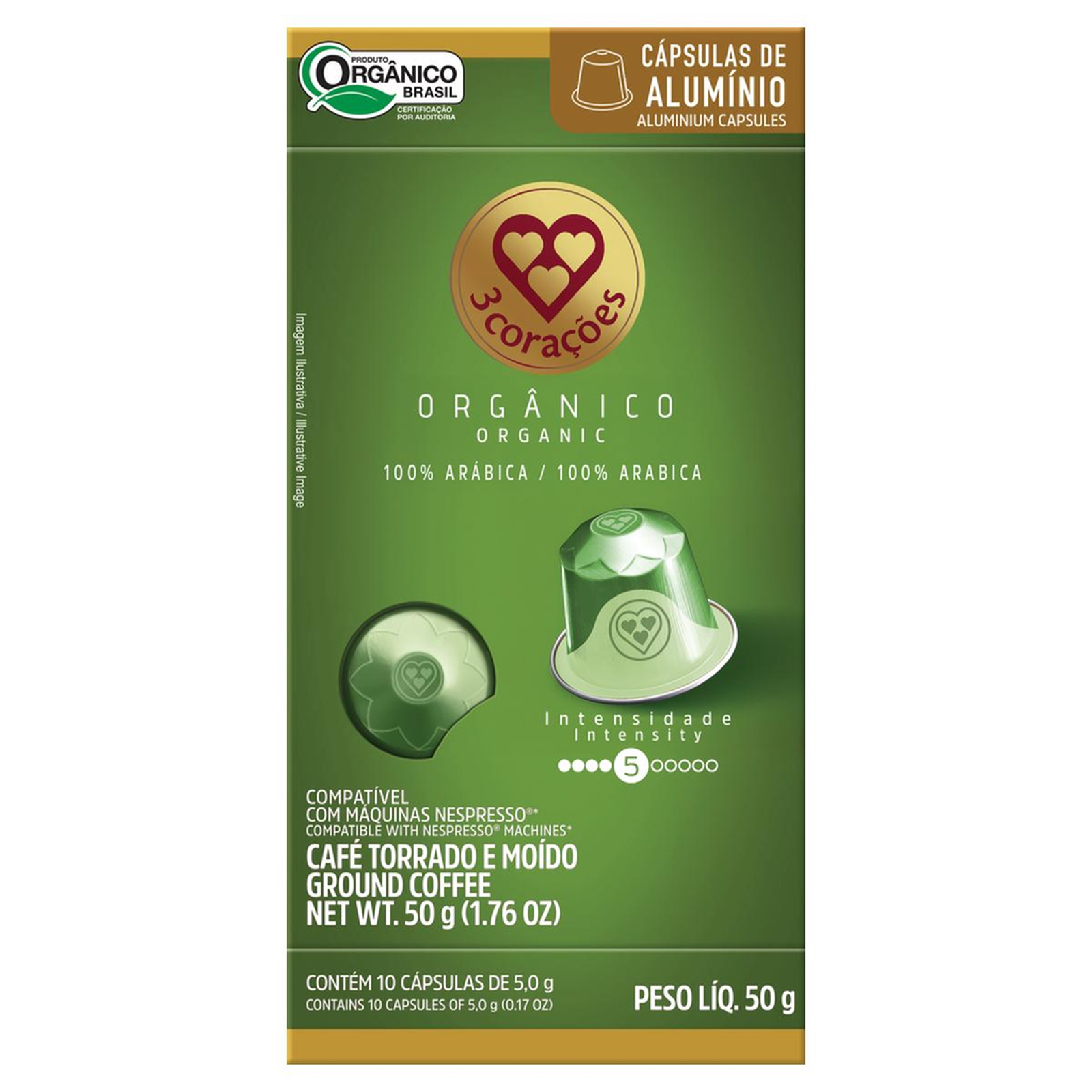 Cápsula Tres 50g - Espresso - Orgânico