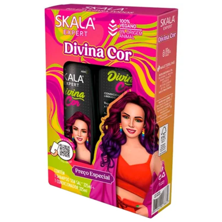 KIT SKALA DIVINA COR SHAMPOO+CONDICIONADOR 650ML