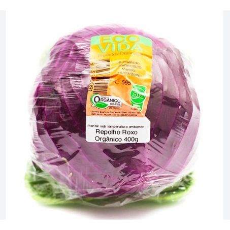 Repolho roxo organico coopafren 400g