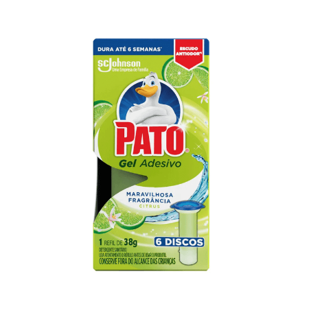 DESINFETANTE PATO GEL ADESIVO REFIL CITRUS 38G