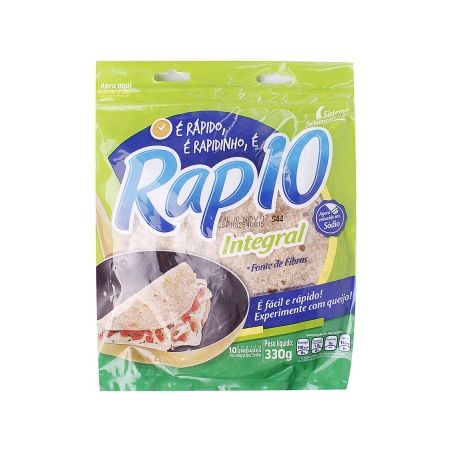 Tortilha Integral Rap10 297g | Vila das frutas Supermercado