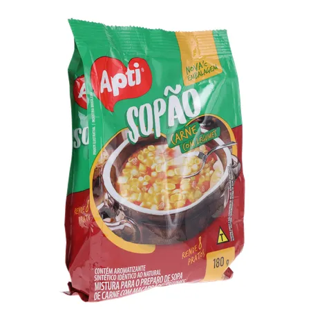 Sopão Carne com Macarrão e Legumes Apti 180g 360-32
