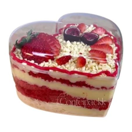 Cakebox Coração Red Velvet Asun Aprox. 350g a Un.