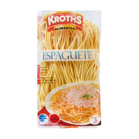 Massa espaguete kroths 500g