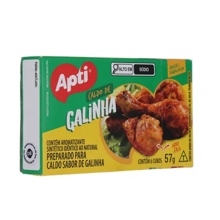 Caldo em Cubos Apti Galinha Caixa com 6un - 57gr 360-32