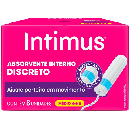 ABSORVENTE INTIMUS INTERNO MÉDIO 8UN