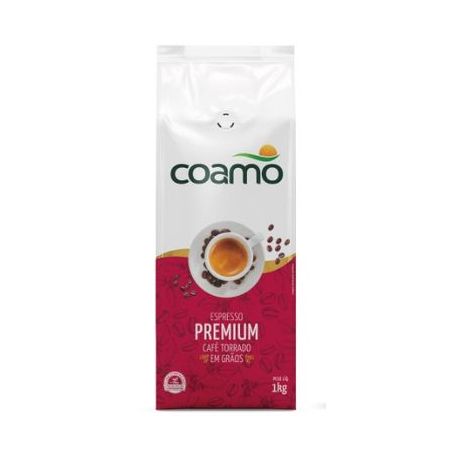 Cafe coamo premium torrado em graos 1kg
