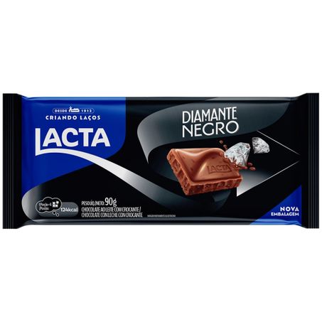 Chocolate barra lacta 80g laka diamante negro