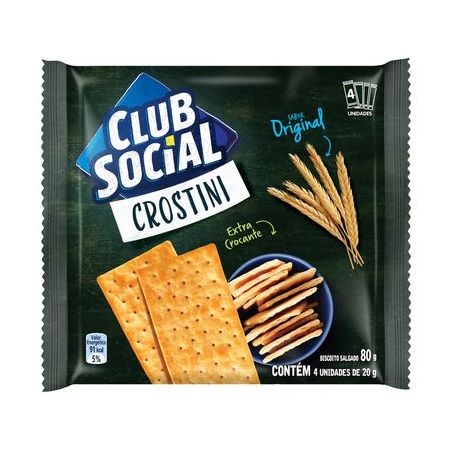 Biscoito crostini orig. club social 80g