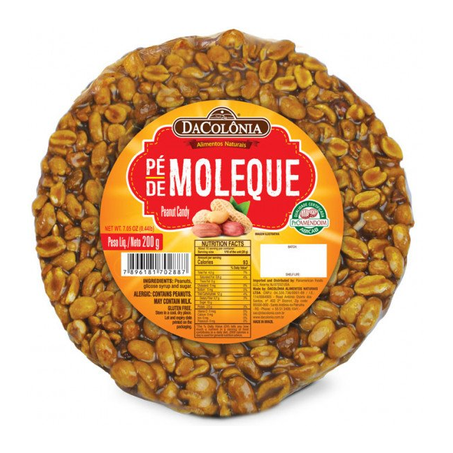 RAPADURA PÉ DE MOLEQUE DA COLÔNIA REDONDO 200G
