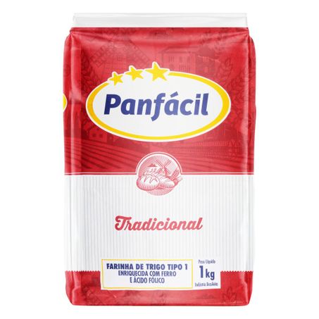 Farinha de trigo tipo 1 tradicional panfácil