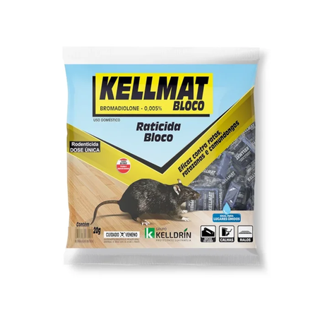RATICIDA KELLMAT BLOCO 20G