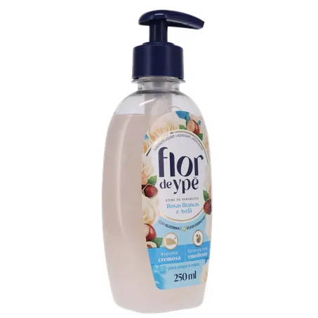 Sabonete Líquido Flor De Ype Rosas Brancas e Avelã Pump 250ml 360-32